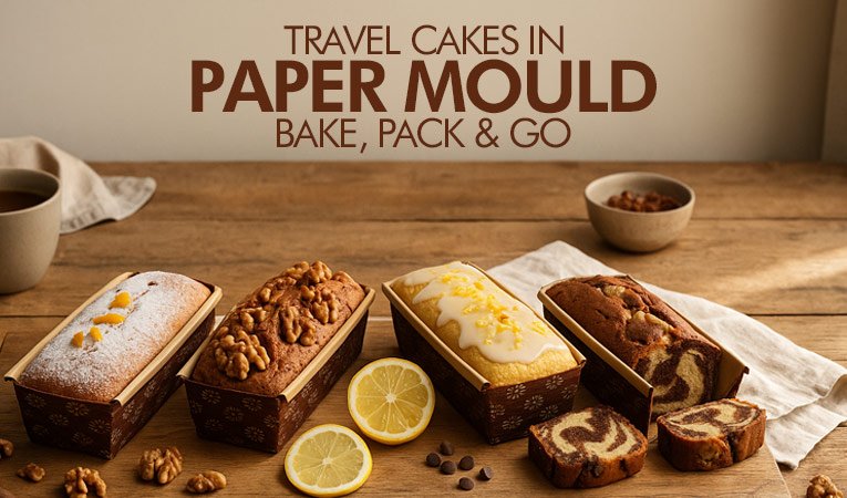 Easy Travel Cakes in Paper Loaf Mould : Bake, Pack & Go
