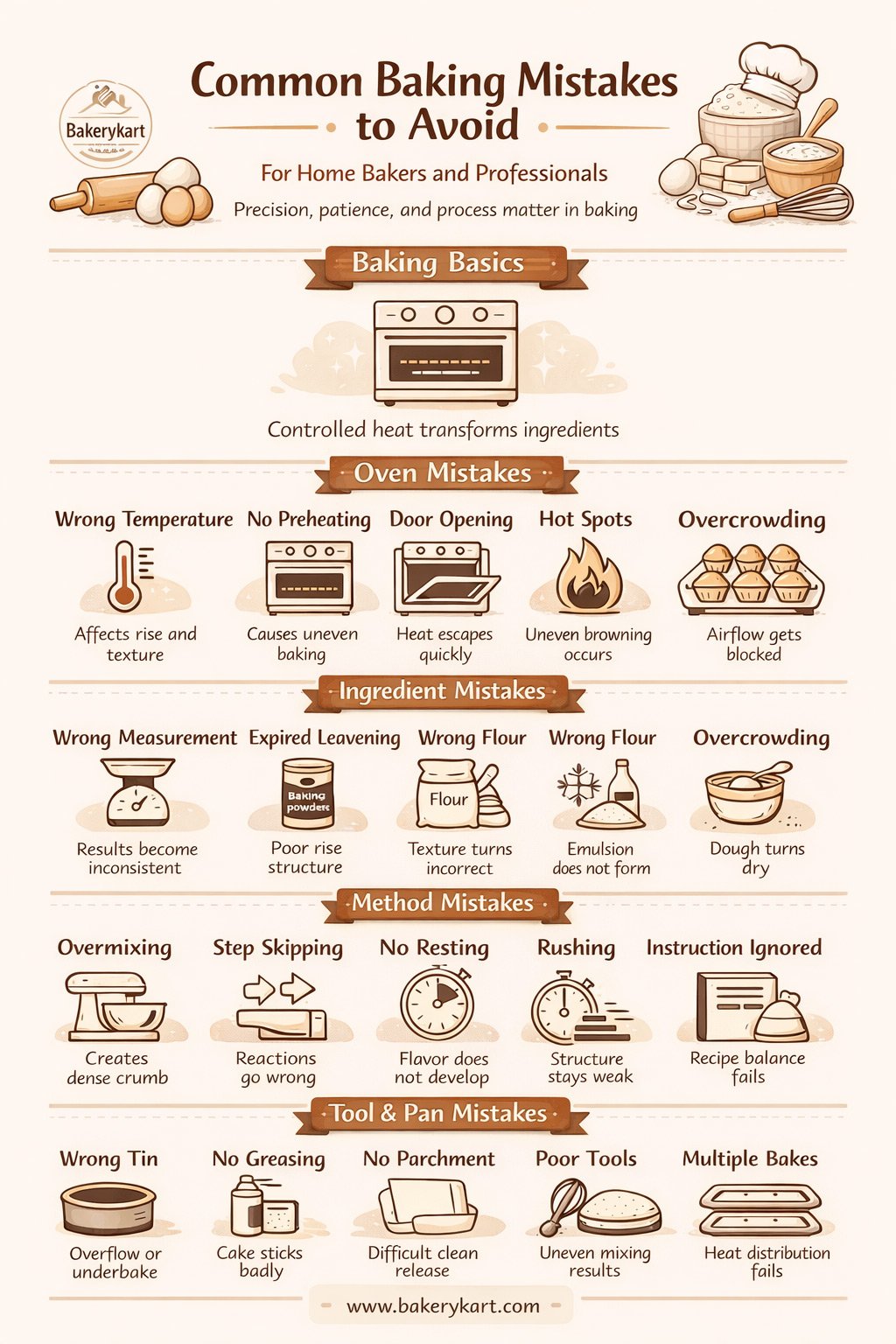 Common mistakes you should avoid while Baking