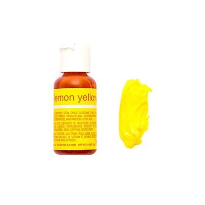 Chefmaster Gel Lemon Yellow 70 Oz  - 20ml