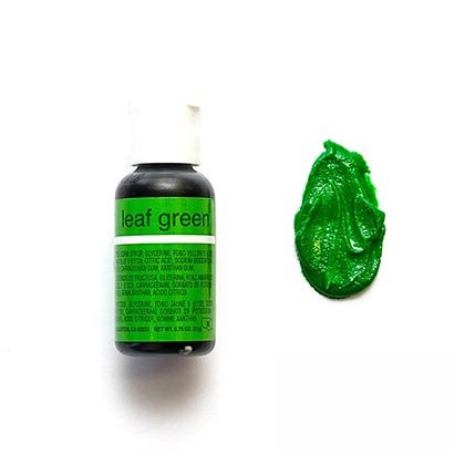 Chefmaster Gel Leaf Green 70 Oz 20 ml