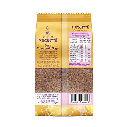 Pirouette Dark Muscovado Sugar 500gm