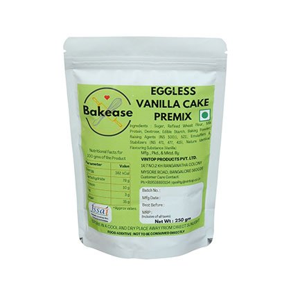Bakease Eggless Vanilla Cake Premix