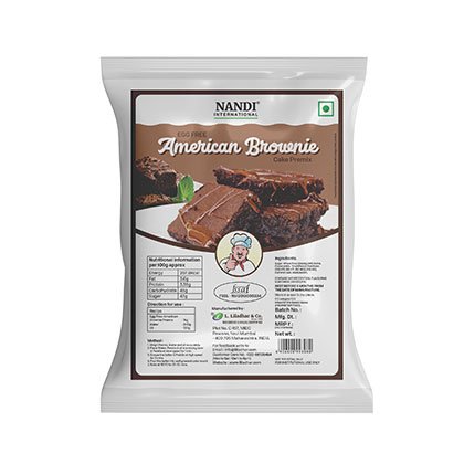 Egg Free American Brownie Cake Premix