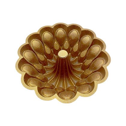 Geometric Crown Cast Aluminum Pan