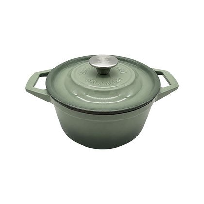 Sage Green Enameled Dutch Oven