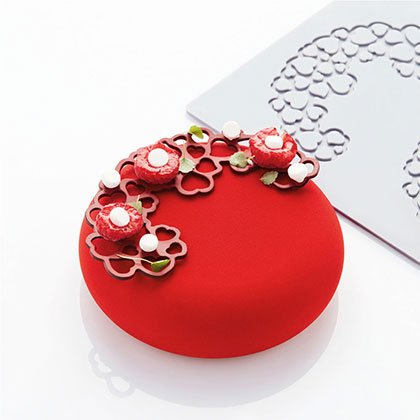 Hearts 1 PR007S Garnish Mats - Pavoni