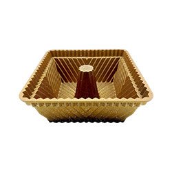 Square Groove Cast Aluminum Pan