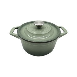 Sage Green Enameled Dutch Oven